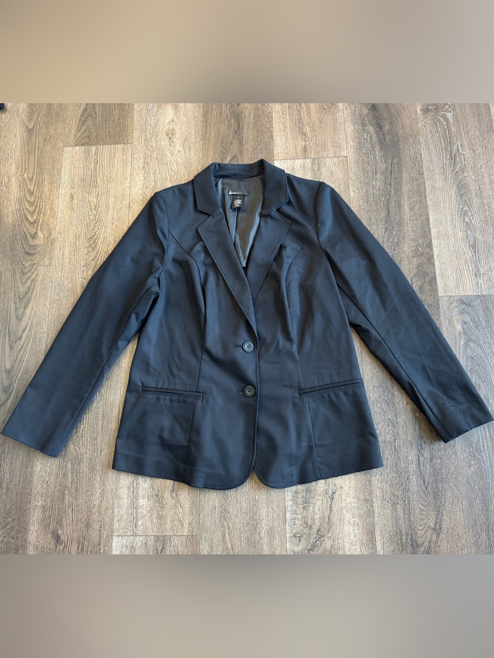 Lane Bryant Classic Black Women's Blazer - Tailored Two-Button Jacket Size 14